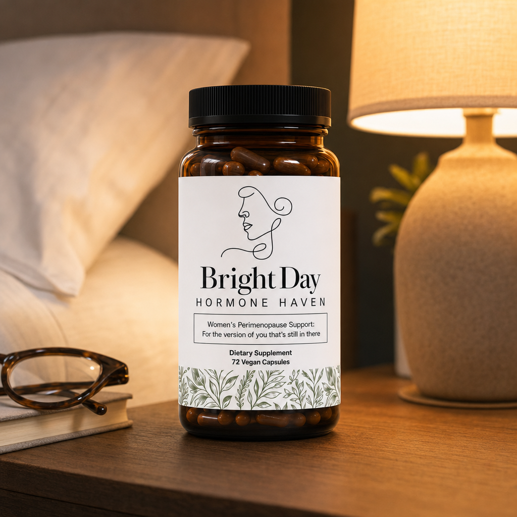 Hormone Haven on a nightstand